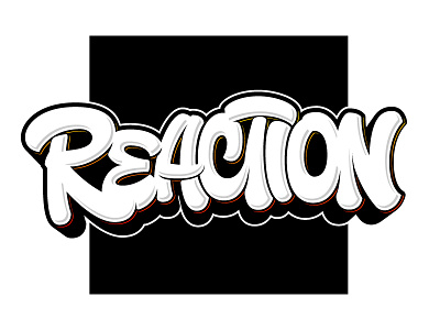 Action > Reaction action brush calligraphy design identity lettering reaction type typography vector