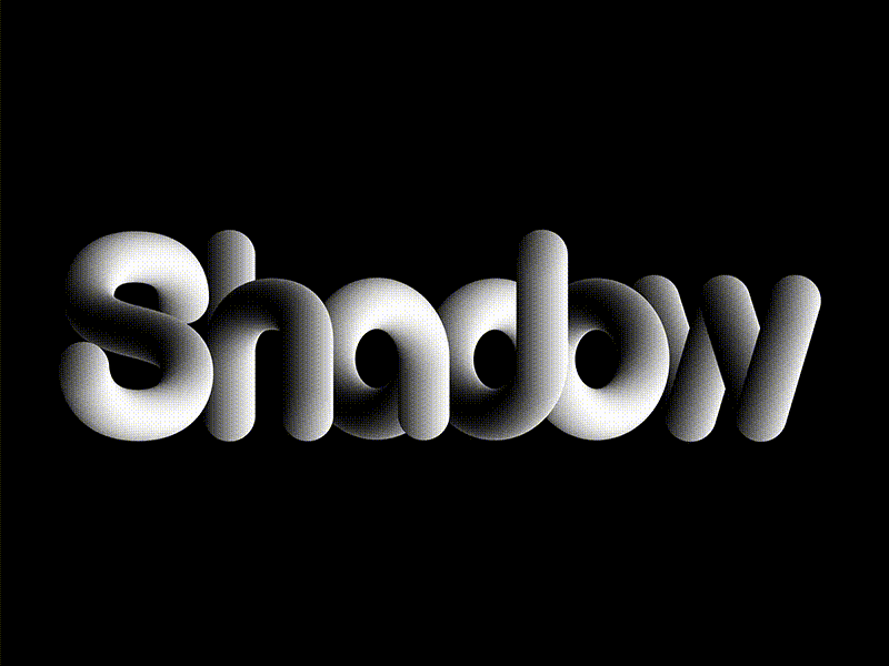 Always following you... blend design gif gradient illustrator lettering logo loop shadow type typography vector