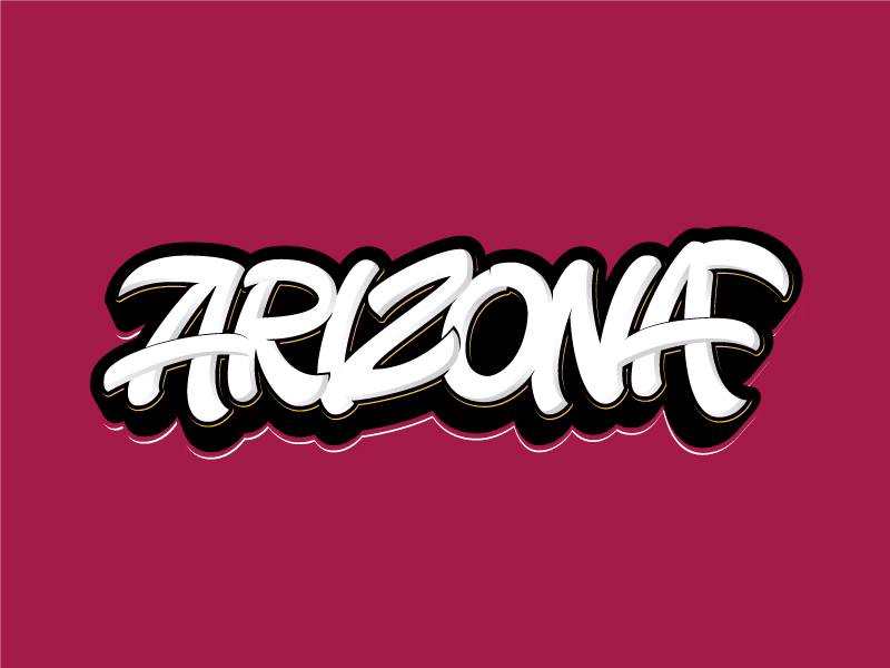 Fork's Up! arizona asu calligraphy design lettering logo phoenix phx sun devils type typography