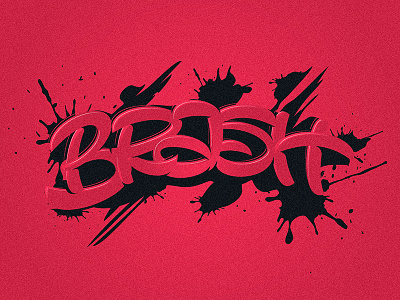 brash app calligraphy design gif graffiti lettering logo type typography ui ux web