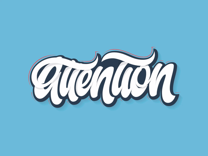 a t t e n t i o n attention calligraphy design gif graffiti lettering logo type typography ui ux web
