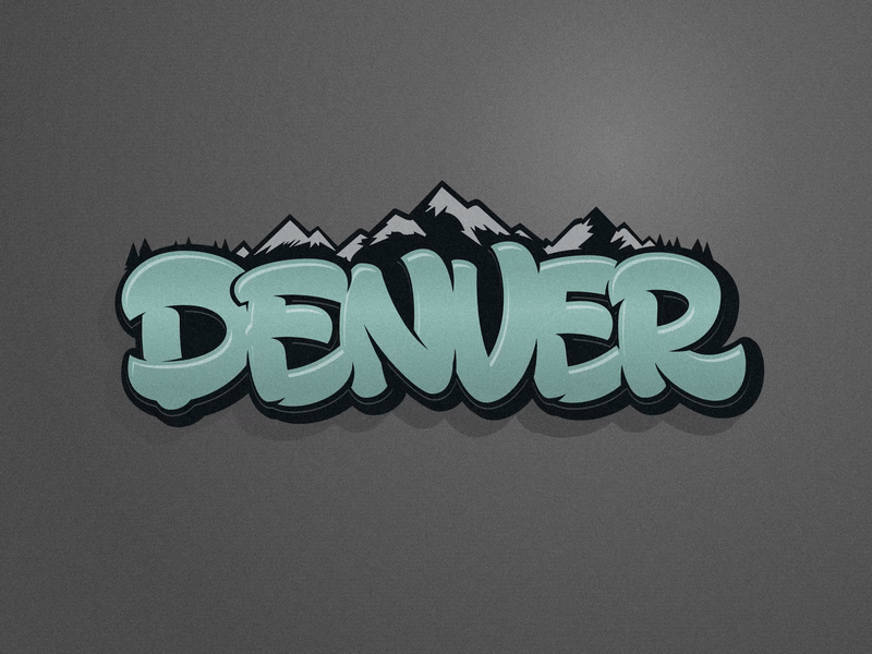 Denver Type animation calligraphy colorado denver design gif lettering logo type typography vector web