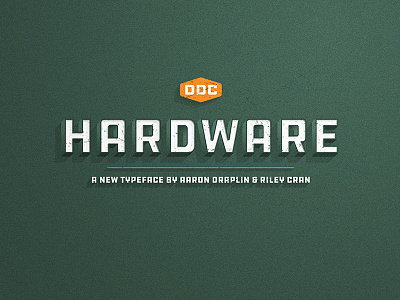 DDC Hardware Font calligraphy ddc draplin font industrial lettering lost type midwest sans serif texture type design typeface