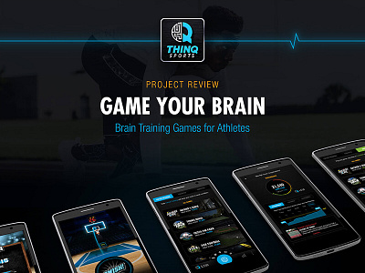 Thinq Sports App android apple athlete brain training gif interface design ios iphone nike sports ui ux web