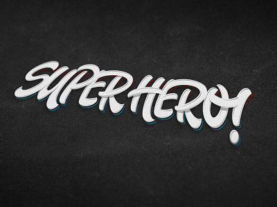 Super Hero Type calligraphy custom type dc hand drawn lettering logo marvel super hero typography vector wordmark script
