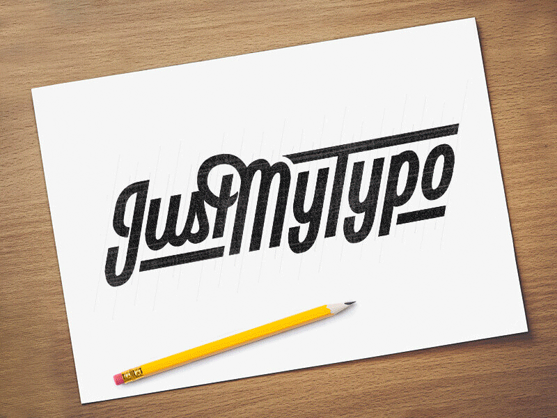 Just My Typo calligarphy cincinnati custom type gif hand drawn justmytypo lettering logo ohio script typography wordmark