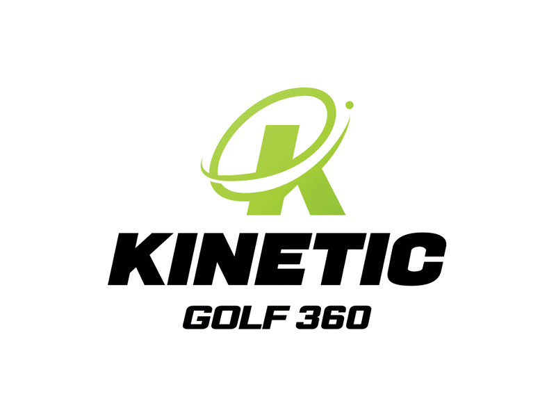 Kinetic Golf 360 Logo app branding golf green identity logo motion pga sports swing symbol uiux