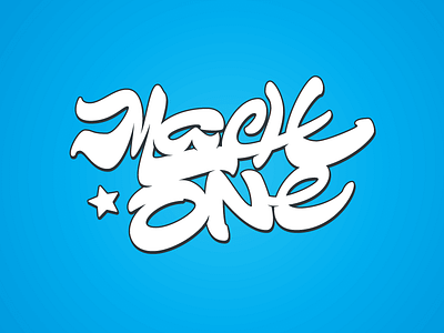 .mak_one brush calligraphy custom type graffiti hand drawn lettering logotype machone procreate typography wordmark