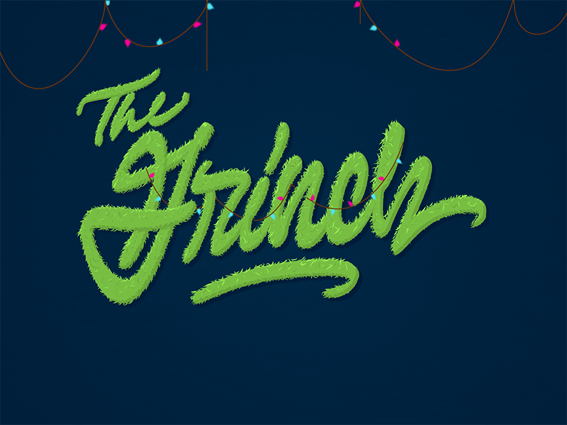 The Grinch Lettering