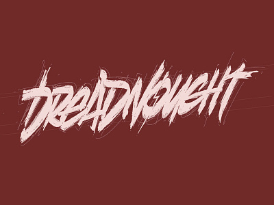 Dreadnought calligraphy distress dreadnought graffiti grunge handstyle illustration ipad lettering military navy procreate sketch typography usa wordmark