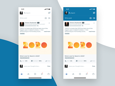 Linkedin mobile app redesign app figma flat linkedin minimal mobile redesign ui ux