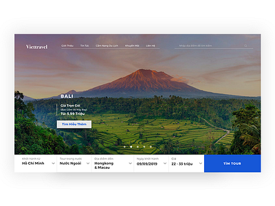 Viettravel | Travel Booking design landing page travel ui ux web