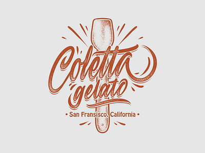 Coletta Gelato Tshirt Design california gelato tshirt