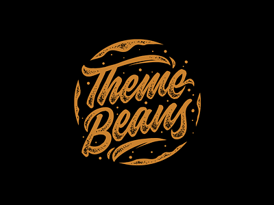 Theme Beans Logo hand lettering logo