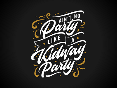 Kidway Party Lettering kids lettering tshirt design