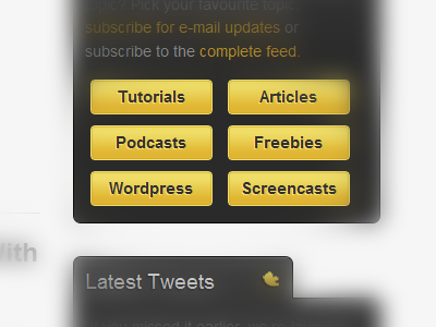 Another little preview... becreative magazine css3 rss tweets wordpress