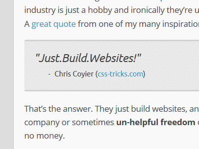 Quote (Chris Coyier)