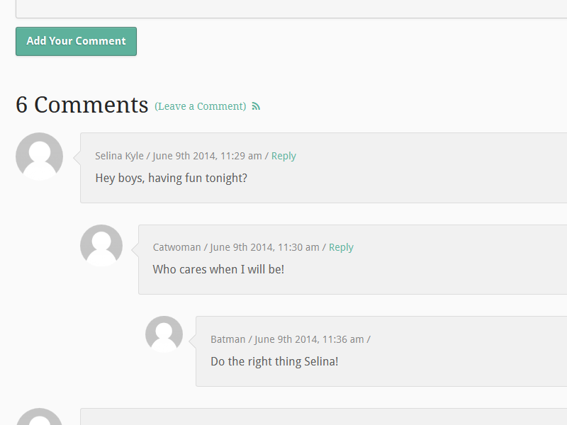 Minimal Threaded/Nested Comments by Seb Kay on Dribbble