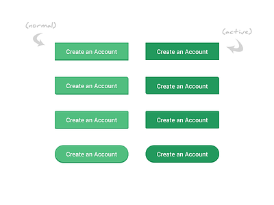 Different Button Styles arrows button buttons rounded styles ui web