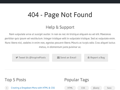 404 Page Ideas button grey icon light minimal pill web web design website