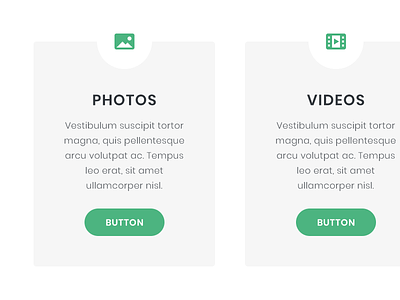 Icons in boxes button design green icon web web design website