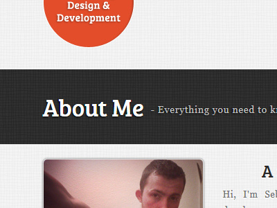 Attempting to look sexy 2012 about design portfolio