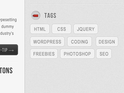 Tags - html, css etc... css design html icon photoshop tag tags texture wordpress