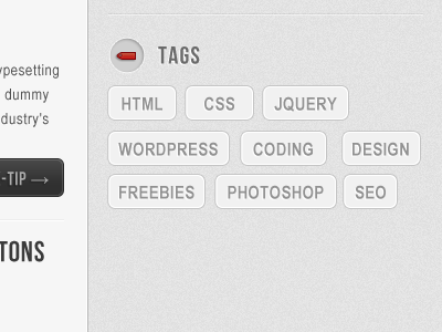 Tags - html, css etc...