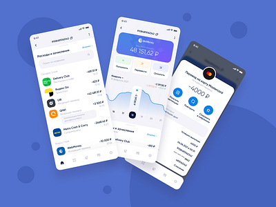 WebMoney mobile app concept. Account balance