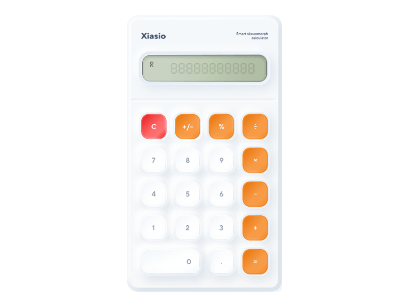 Skeuomorph Mobile Calculator | Concept