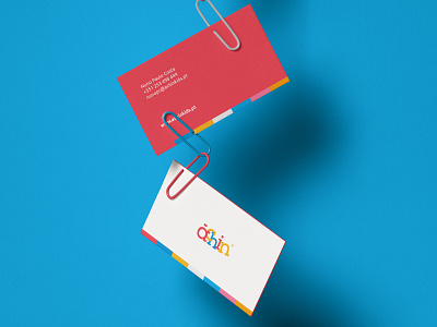 Achinkids Business Cards branding business cards children colours logo stationery