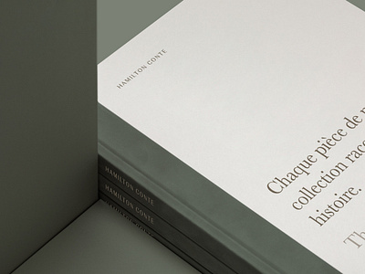 Hamilton Conte Hardcover catalogue design cover editorial design hand lettering hardcover print design product