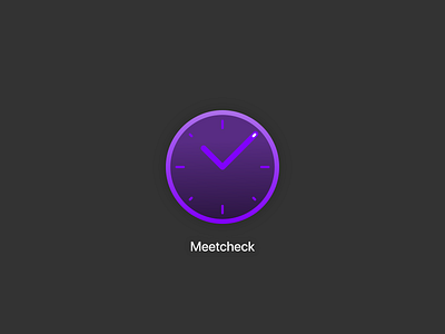 Daily UI #005 app icon check clock dailyui 005 gradient icon minimal