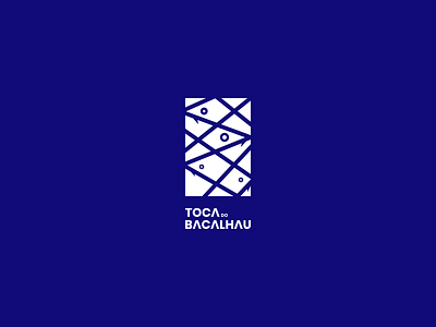 Toca do Bacalhau Identity - Logo blue branding fish food identity logo logotype minimal ocean restaurant sea symbol