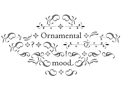 Ornamental Mood paciencia type family typedesign typography