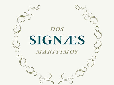 dos Signaes maritimos ornaments paciencia type family typedesign typography