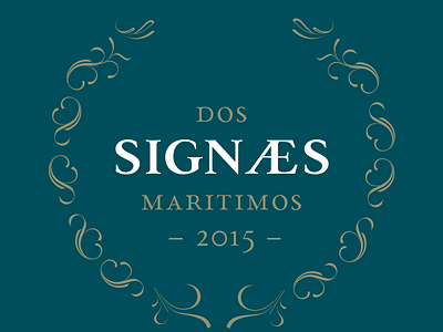dos Signaes maritimos B ornaments paciencia type family typedesign typography