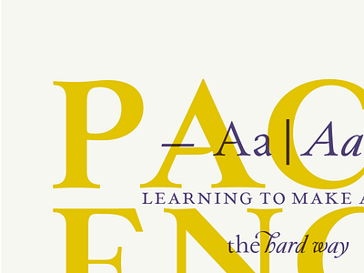 Learning to make a font the hard way paciencia type family typedesign typography