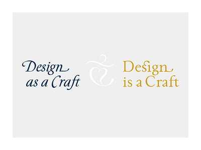 Design is a Craft