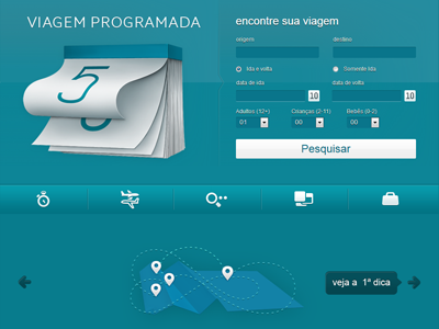 Viagem Programada icon illustration ui web