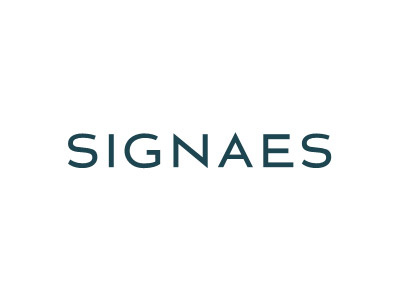 The signaes lettering