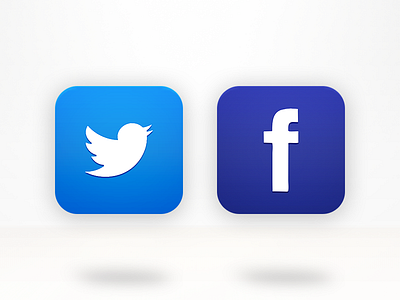 Twitter & Facebook app apple cydia icon ios iphone iphone 5 theme winterboard