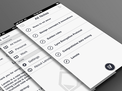 Lenote for iOS