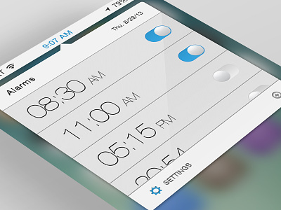 Clocks (Alarms) app clock concept cydia ios ios 7 tiime tweak world