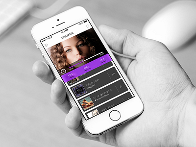 myVibes app concept ios 7 iphone 5s media music photos social video