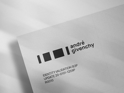 André Givenchy, Personal Brand - Stationary Nr.1