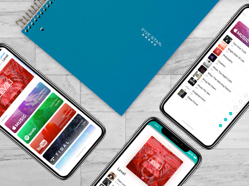 SongShift UI application mobile ux ui givenchy andregivenchy iphone x playlist music experience interface product design