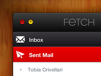 Fetch: Main Window app concept mac mail ui