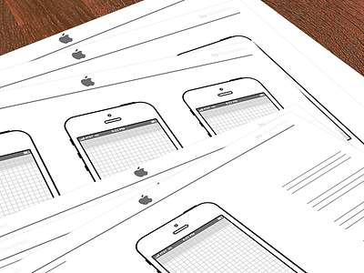 iPhone Sketch Template