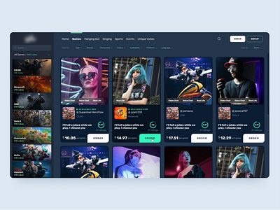 Gaming Web App